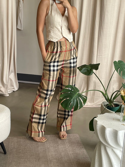 BBR Check Cotton trousers in archival check