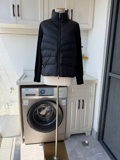 MC Padded wool zip up cardigan