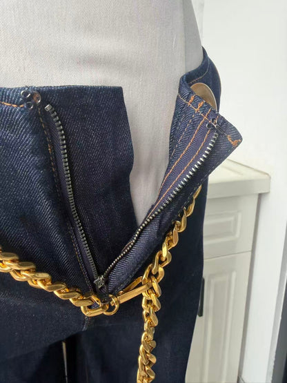 AO Jasper Cotton blend chain belt Jean