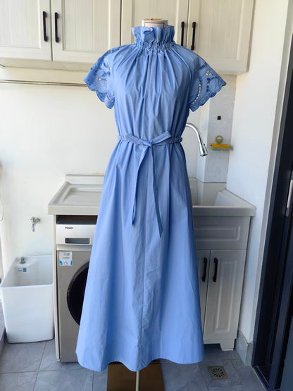 CL Amaretti Reversible cotton midi dress