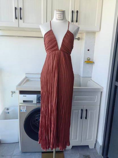 Alc Angelina pleated midi dress