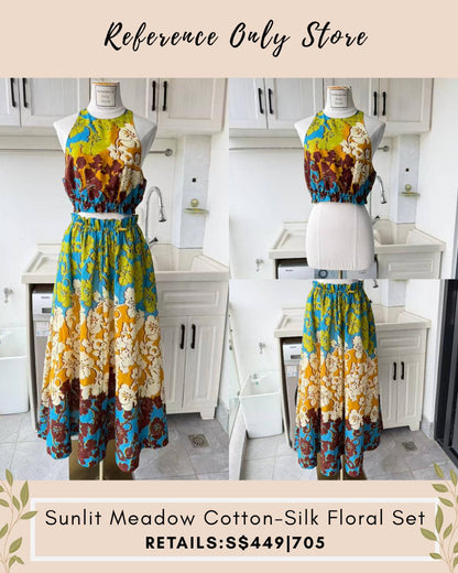 AM Sunlit meadow silk cotton floral set
