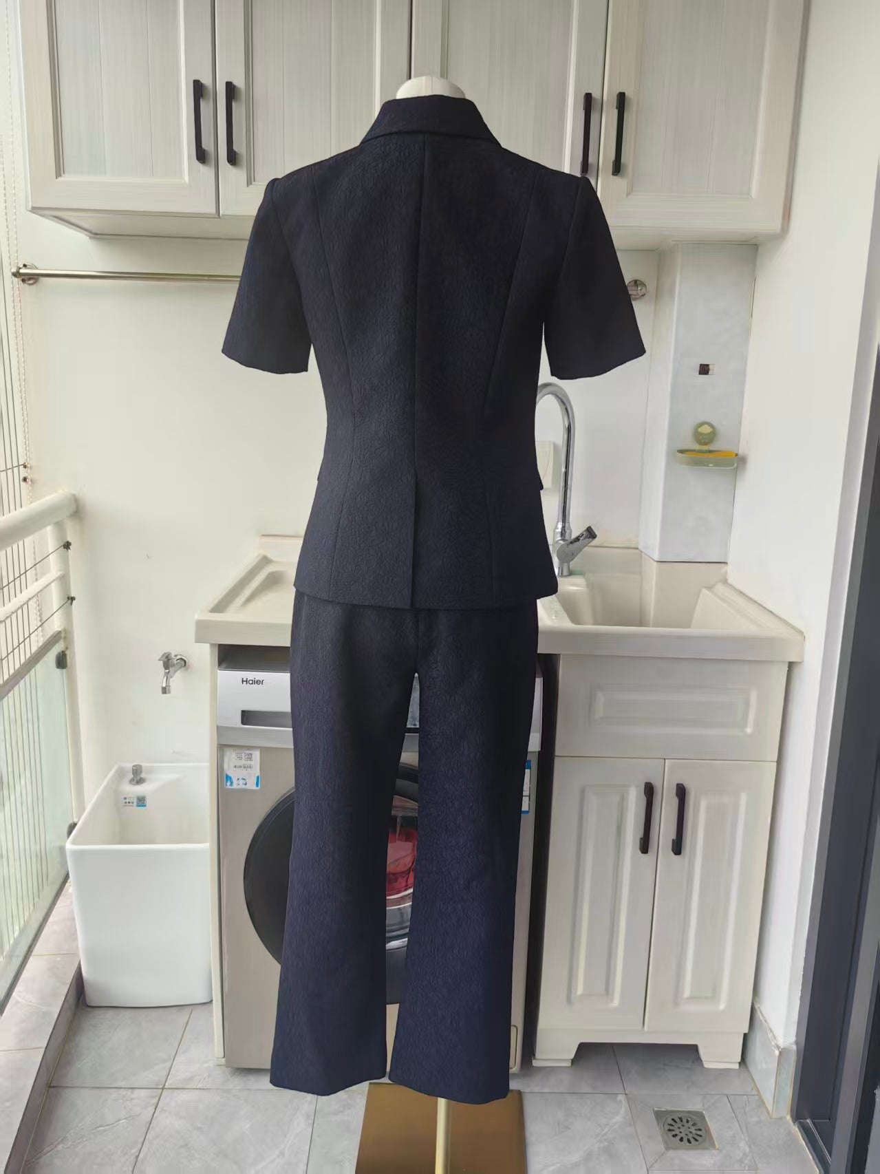 vb Navy bodie jacquard jacket & dell pants