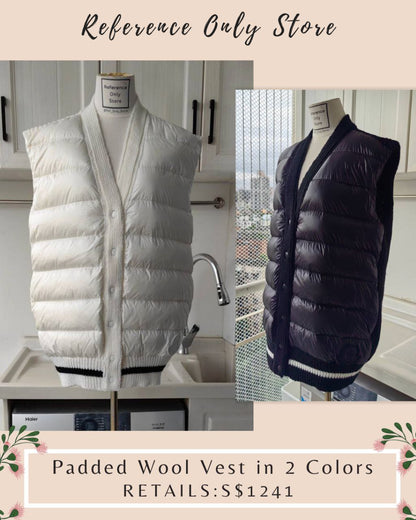 MC Padded Wool Vest in 2 Colors