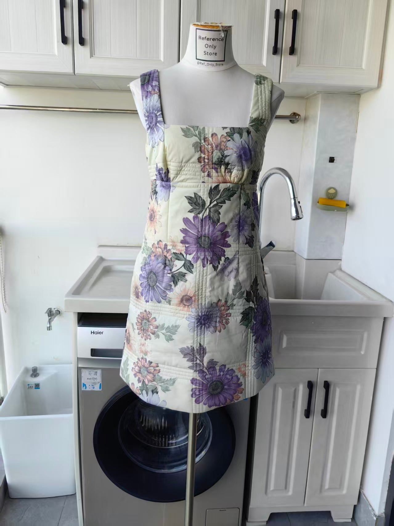 AM Meadow Bloom Quilted cotton mini dress