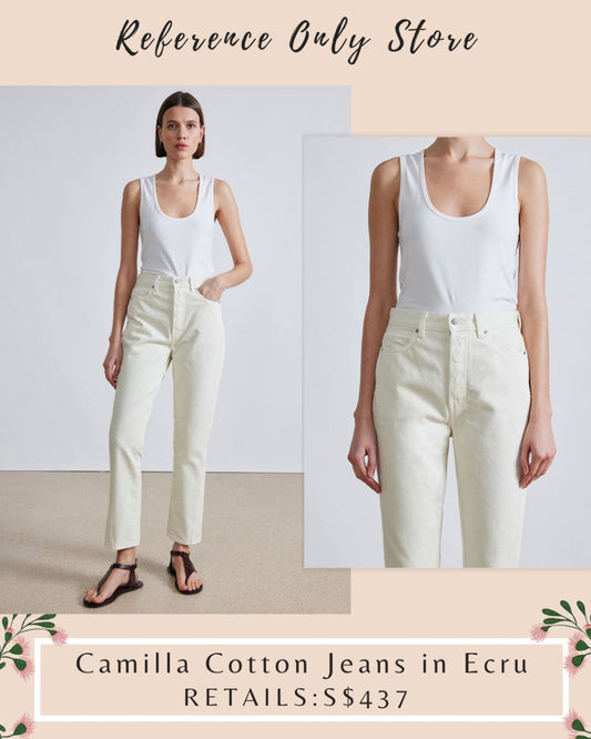 AA Camilla Cotton Jeans in ecru