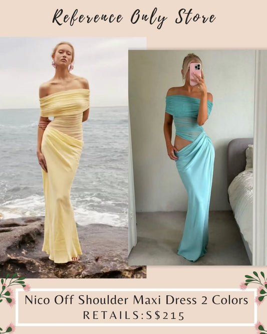 BN Nico off shoulder maxi dress