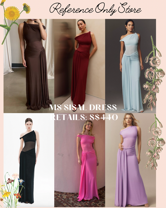 New colors! MS sisal mesh maxi dress