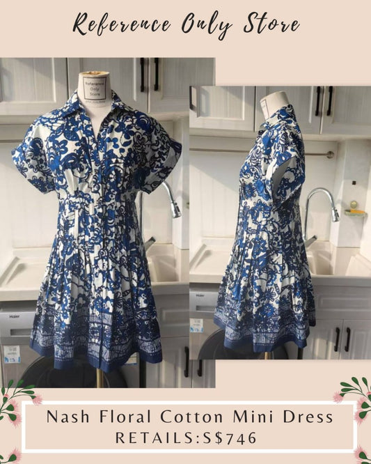 Cc Nash floral cotton mini dress