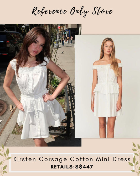 TG Kirsten Corsage cotton mini dress