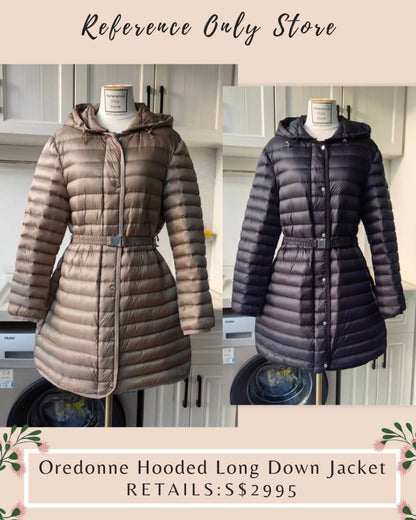 MC Oredonne hooded long down jacket