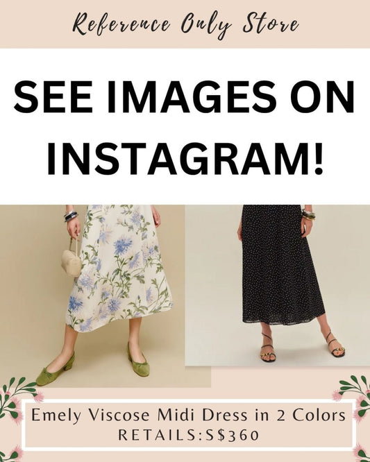 Ref Emely Viscose midi dress in 2 colors