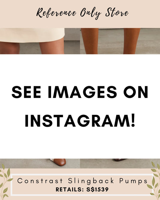 VL Contrast Slingback Pumps 60mm heels