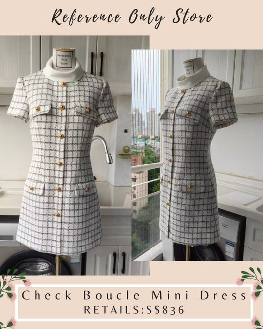 SP Check Boucle Mini Dress