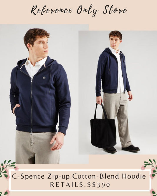 BSS Men’s C-Spence Cotton Navy Hoodie