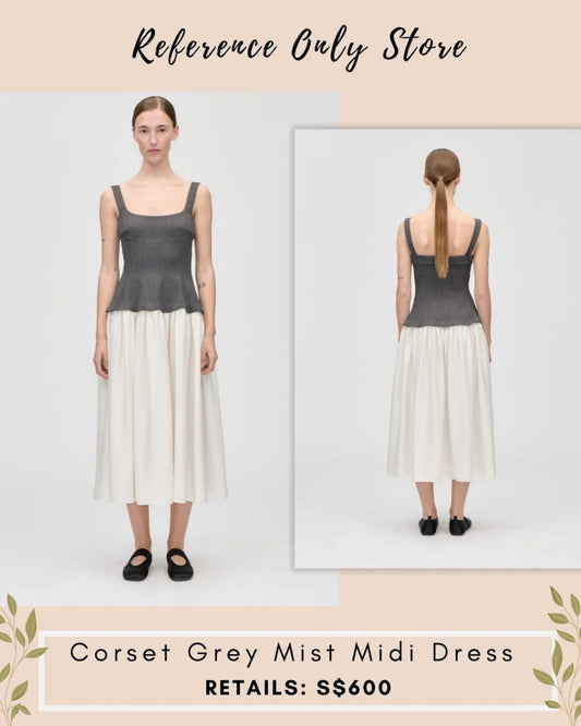 SG Corset Grey Mist Midi Dress