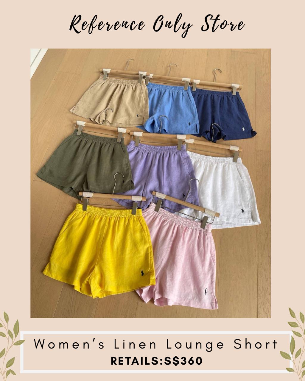 RL Women’s linen lounge shorts