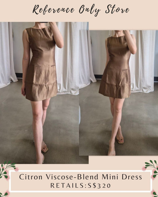 Ref Citron viscose blend mini dress
