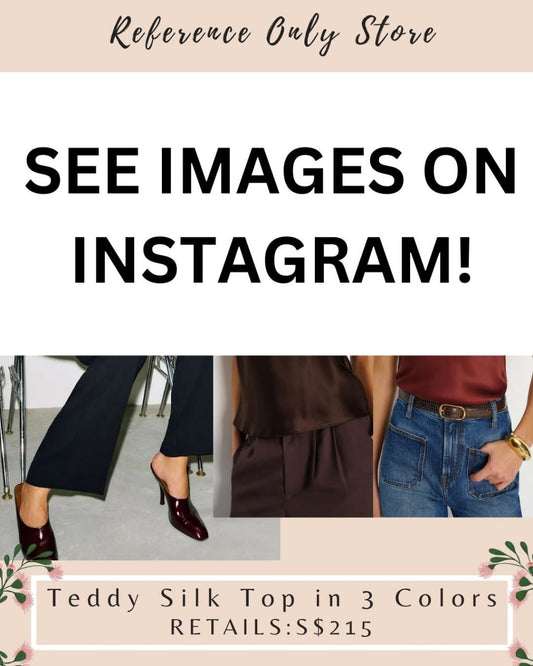 Ref Teddy silk top in 3 colors