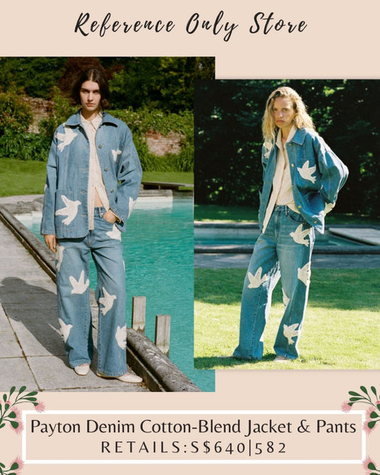 SE Payton denim cotton blend jacket and Jeans pants