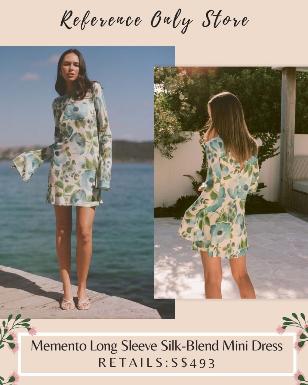 PNY Memento ecovero silk blend mini dress