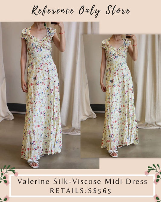 DN Valerine silk viscose midi dress