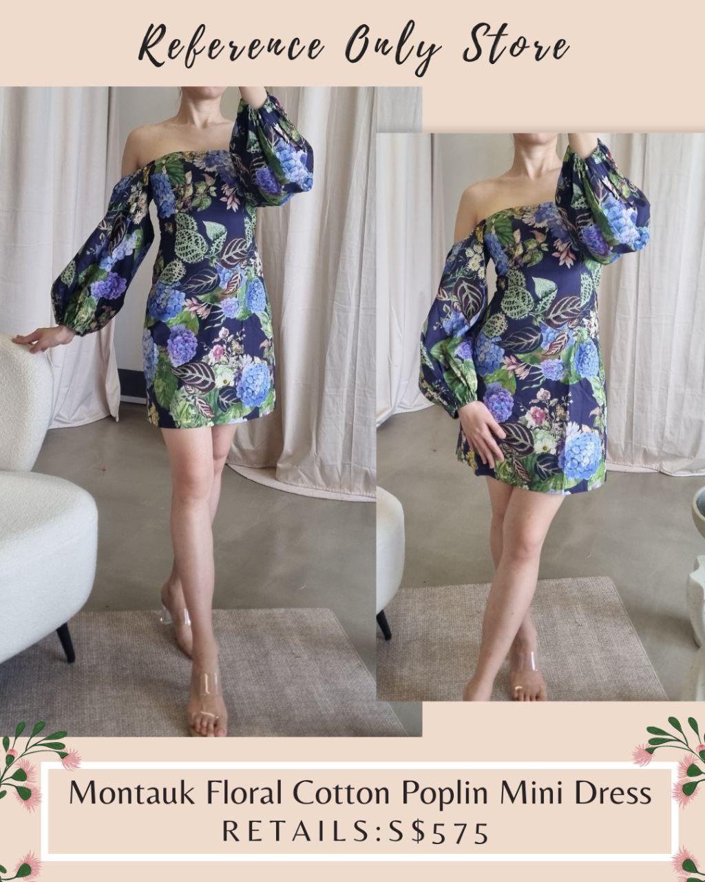 Cc Montauk floral mini dress