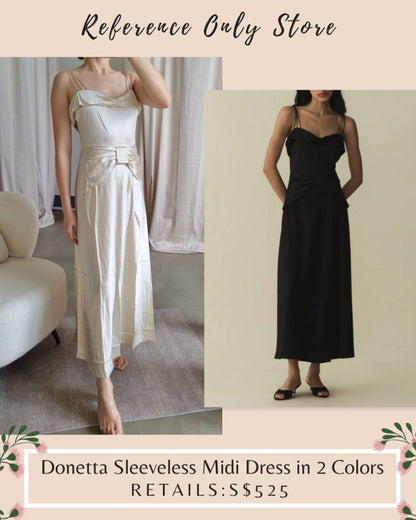 DN Donetta sleeveless midi dress in 2 colors