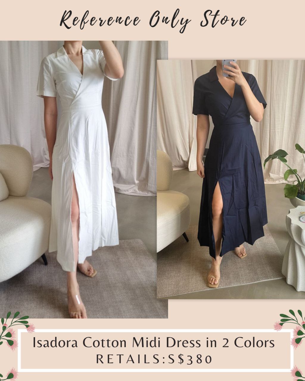 Ref Isadora midi cotton dress