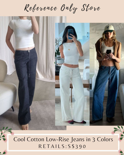SH Cool Cotton Low Rise jeans in 3 colors