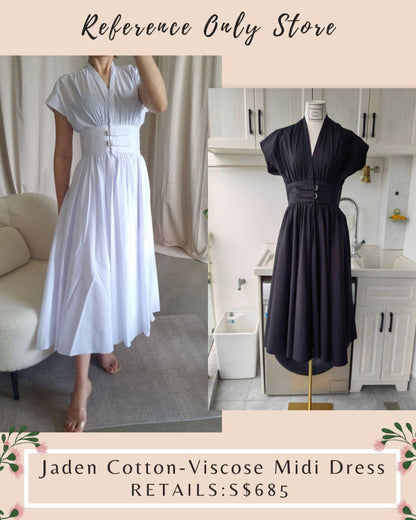 ALX Jaden cotton - viscose midi dress
