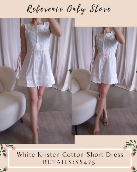 TG White Kirsten Cotton Mini Dress