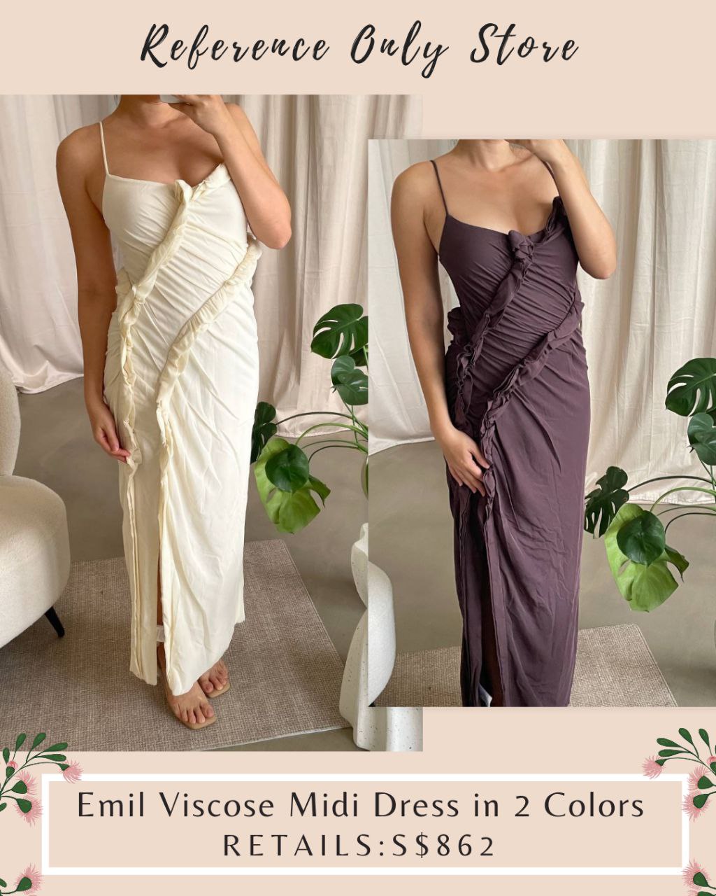 CM Emil Midi Viscose midi dress