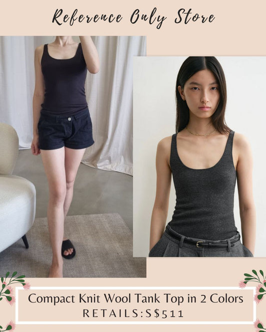 Tot Compact Knit wool tank top