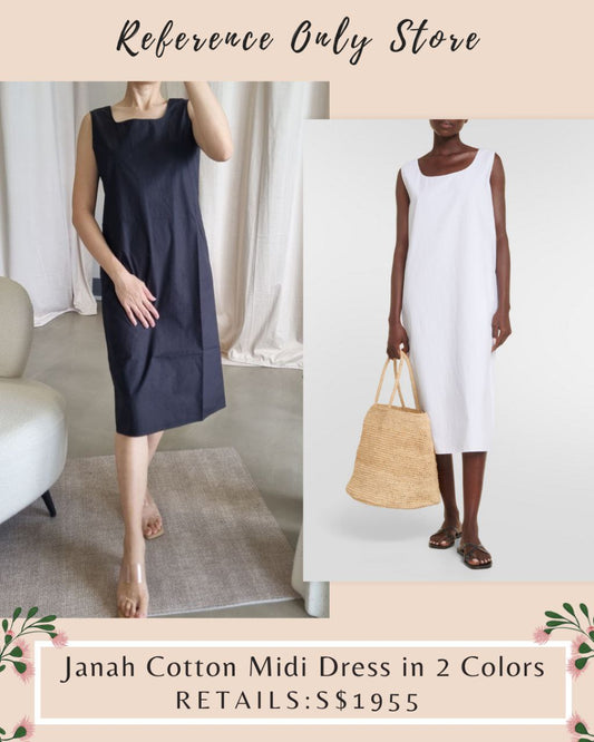 TR Janah Cotton Midi Dress in 2 colors