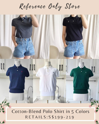 RL Cotton Blend Polo Shirt in 5 Colors