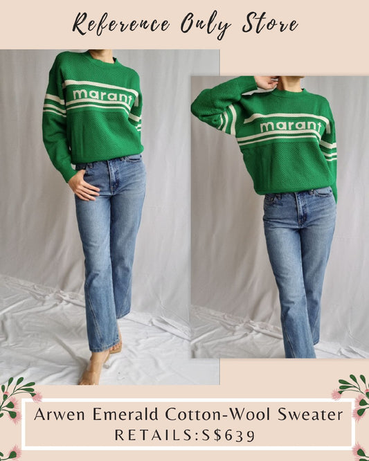 MR Arwen Emerald Cotton- Wool blend sweater