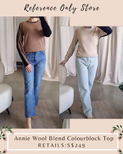 RS Annie Wool Blend Colourblock top