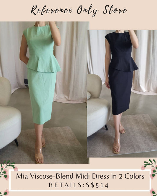 LKB MIA Viscose blend midi dress