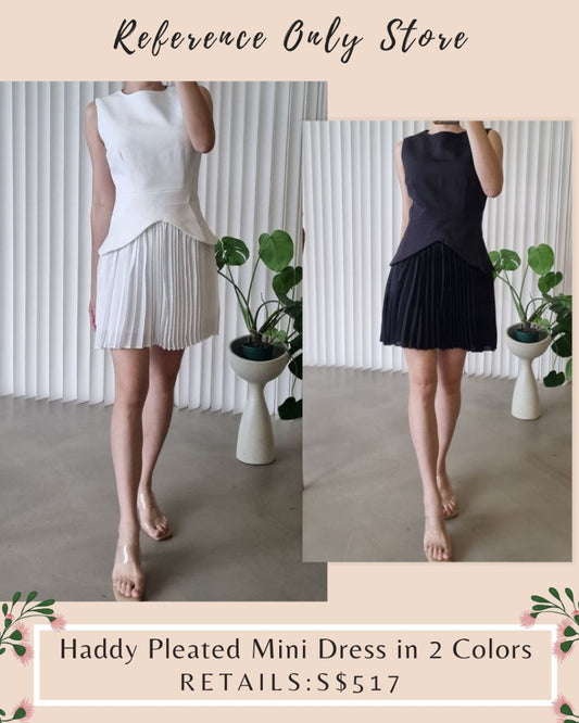 ML Haddy Pleated Mini dress in colors