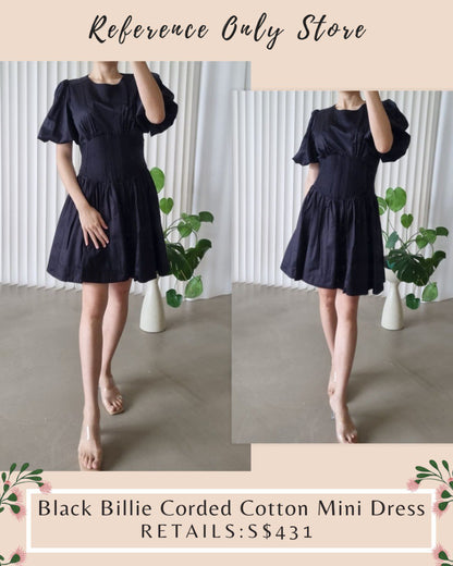 AJ Black Billie Corded cotton mini dress