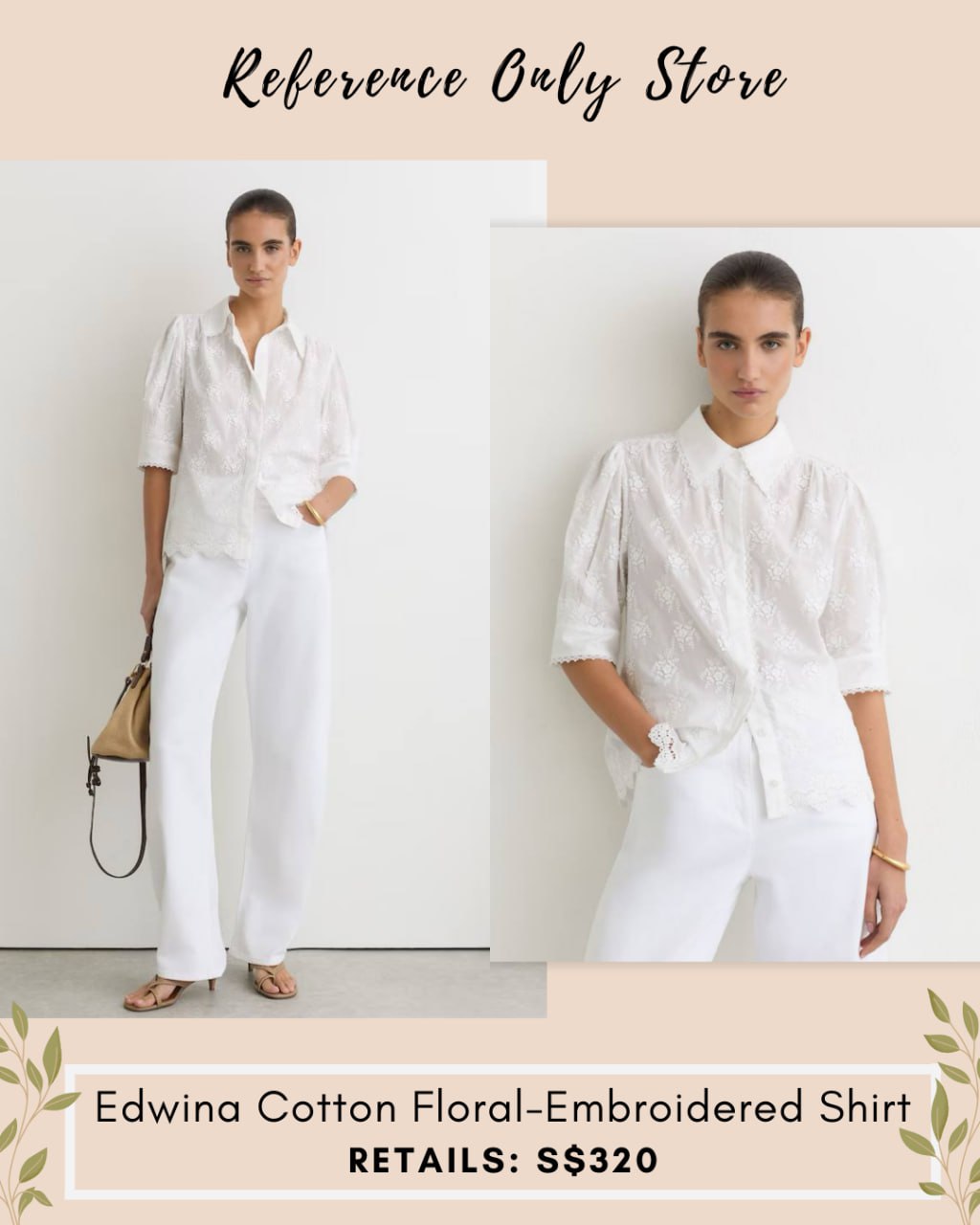 RS Edwina cotton embroidered blouse top