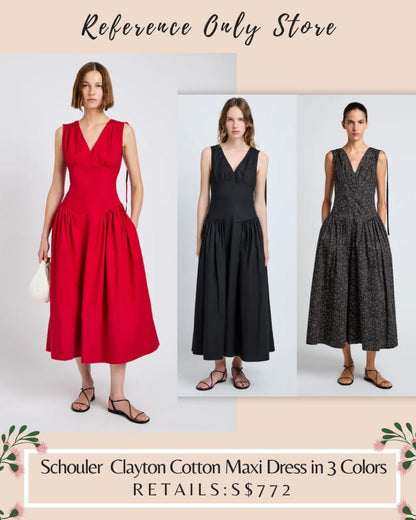 PS Schouler Clayton cotton midi dress