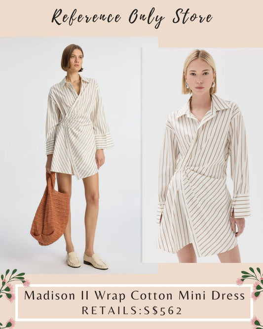 Alc Madison II Wrap cotton mini Dress