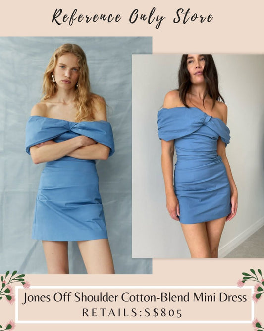 STL Jones off shoulder cotton blend mini dress