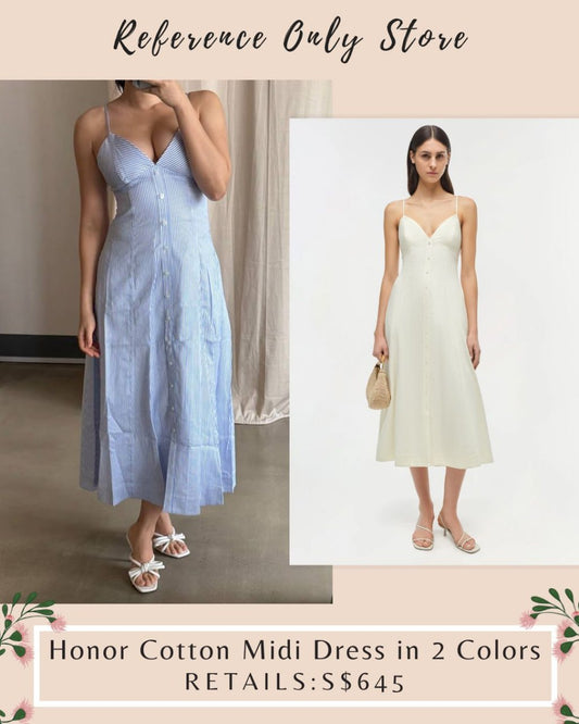 SK Honor cotton midi dress in 2 colors