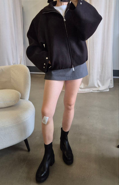 HL Sloane wool blend bomber jacket