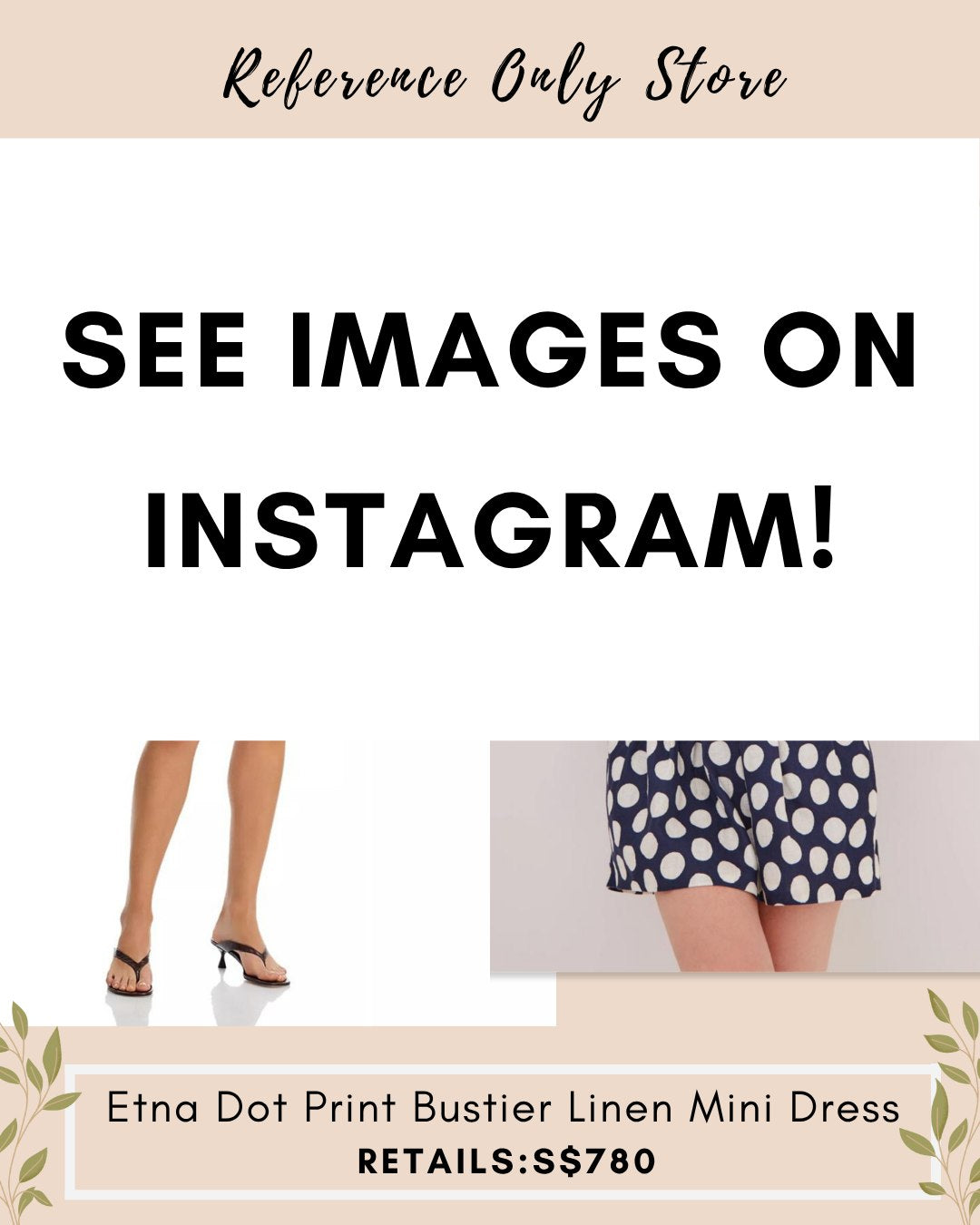 CC Etna dot print bustier linen mini dress