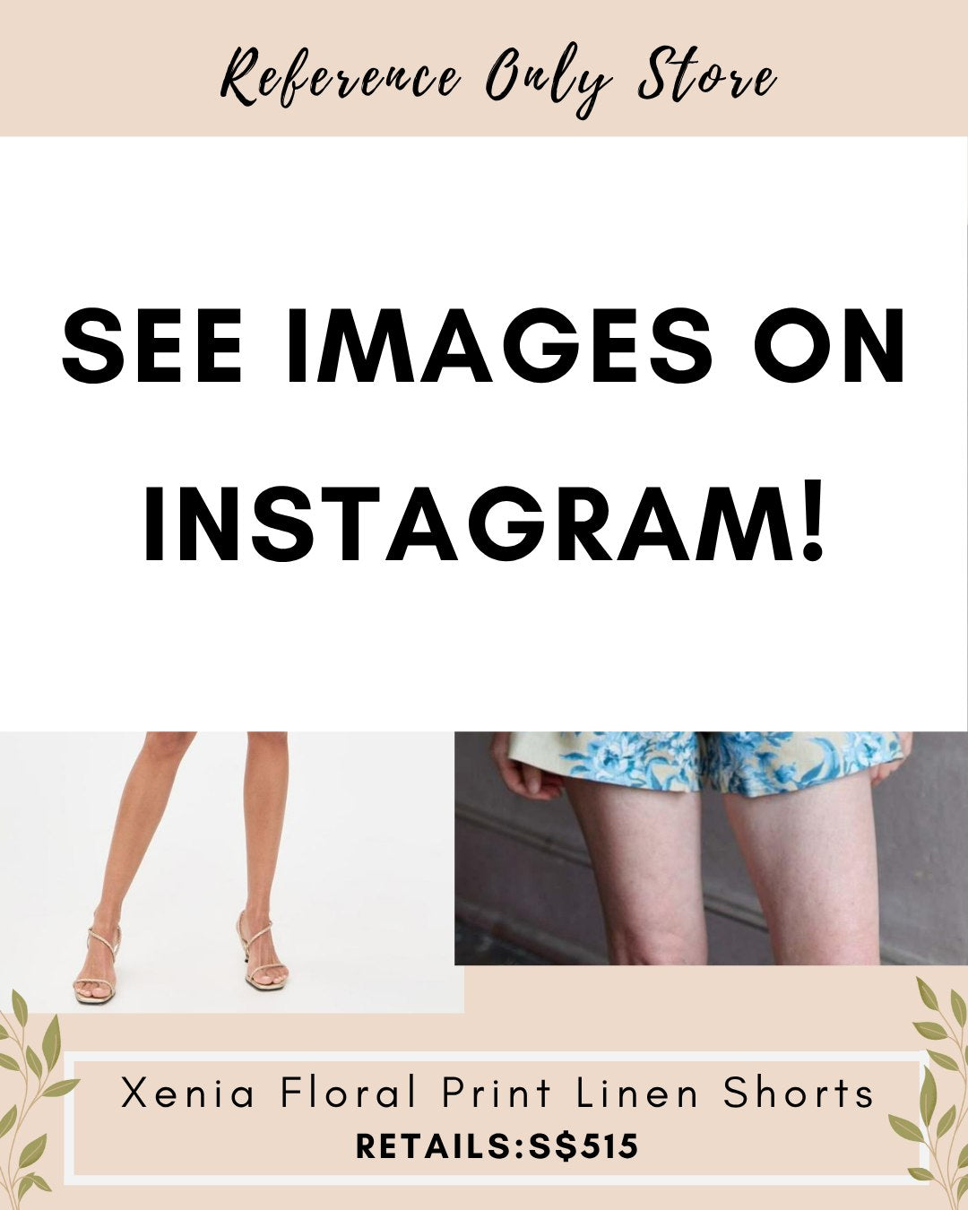 CC Xenia floral print linen shorts