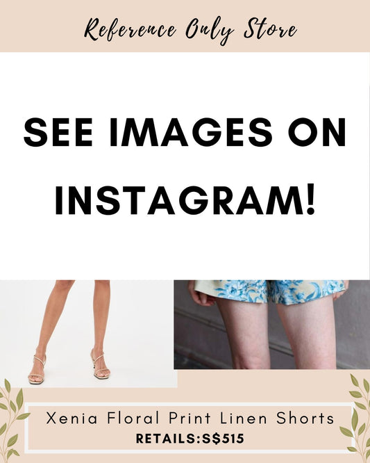 CC Xenia floral print linen shorts